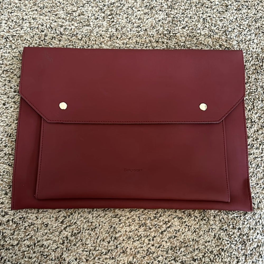 Simpolor 16” Laptop Sleeve - Maroon / Red